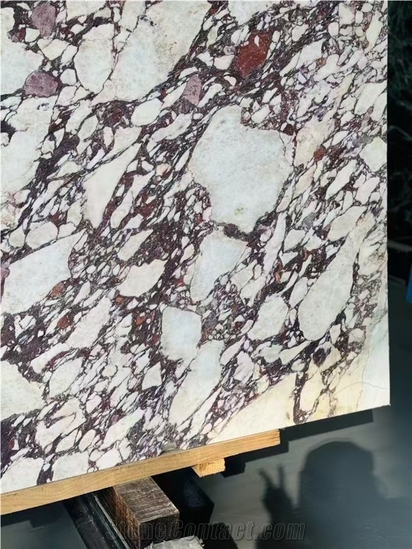 Calacatta Viola Marble Slabs Pure White With Violet Veins
