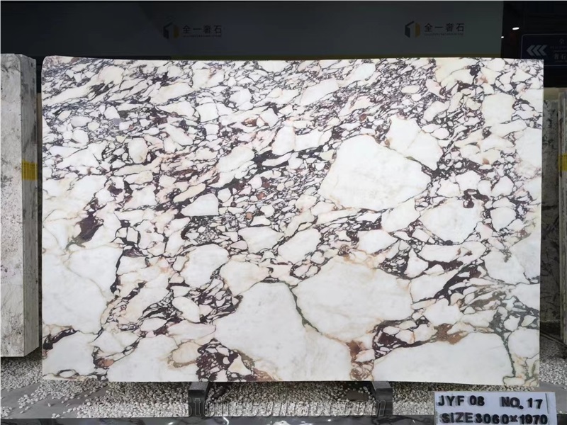 Calacatta Viola Marble Slabs Pure White With Violet Veins