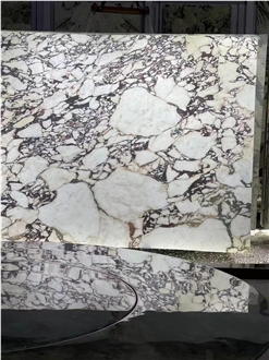 Calacatta Viola Marble Slabs Pure White With Violet Veins