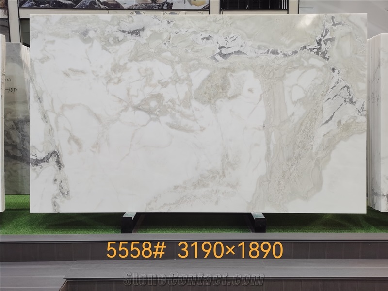 Dover White Marble Slabs Soft Hue Interior Design