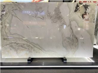 Dover White Marble Slabs Soft Hue Interior Design