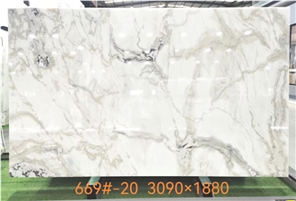 Dover White Marble Slabs Soft Hue Interior Design