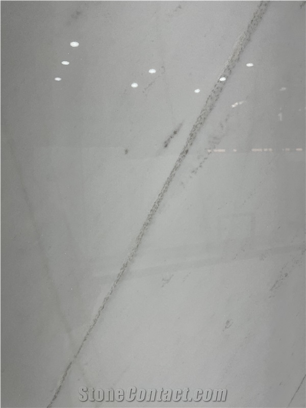 Natural Sivec White Marble Slab Tiles Flooring
