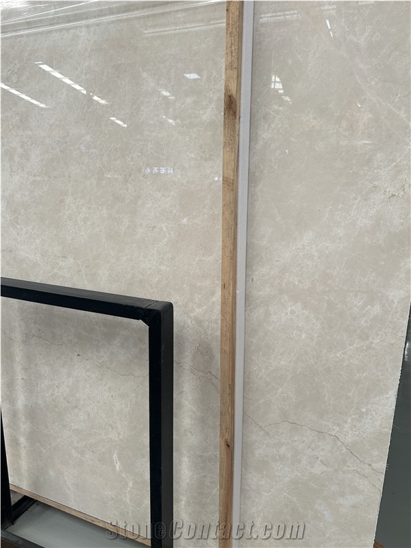 Polished Slab Tiles Smooth Surface Turkey Crema Uno Use
