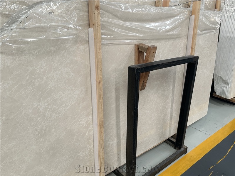 Polished Slab Tiles Smooth Surface Turkey Crema Uno Use