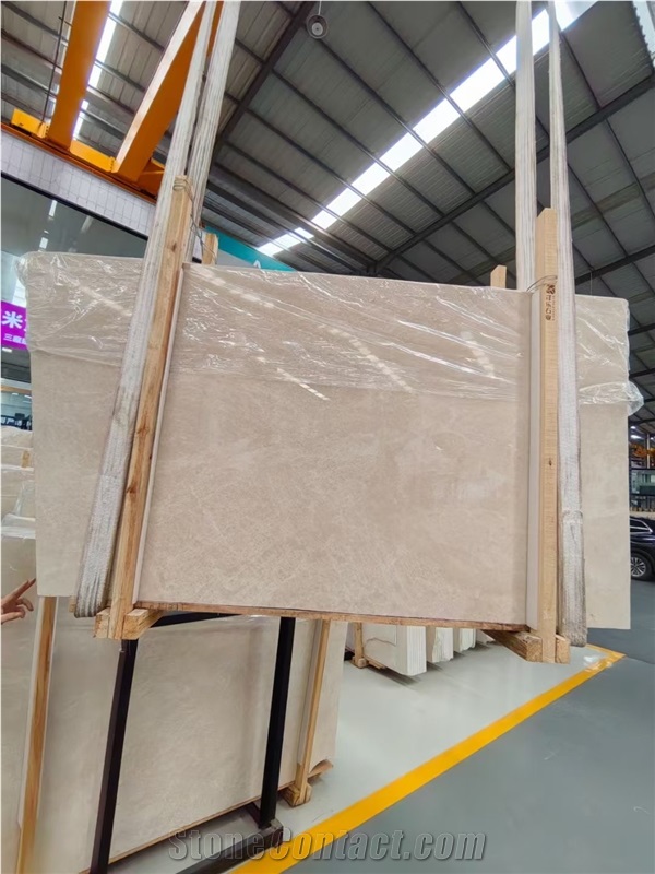 Polished Slab Tiles Smooth Surface Turkey Crema Uno Use