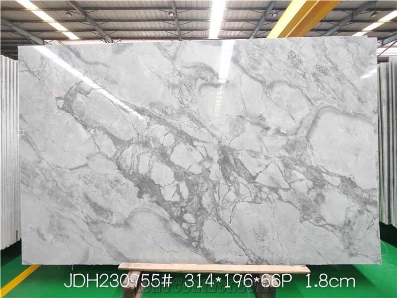 Super White Quartzite Slabs Elegant Design Free CAD
