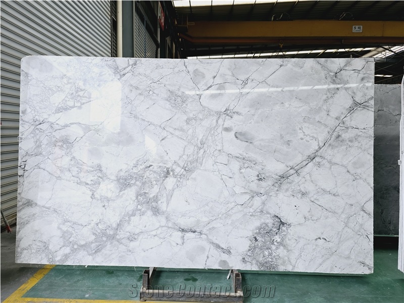Super White Quartzite Slabs Elegant Design Free CAD