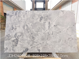 Super White Quartzite Slabs Elegant Design Free CAD