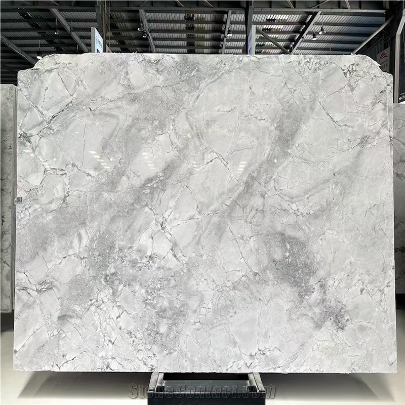 Super White Quartzite Tiles Honed Surface Industrial Look