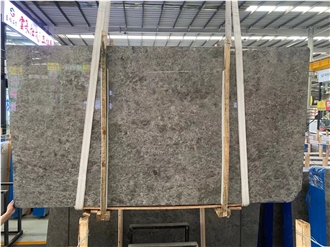 Tundra Gray Marble Slabs Comfortable Feel Soft Shine