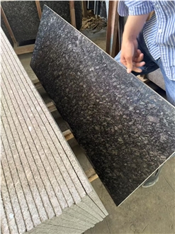 Polished Steel Grey Granite Slabs Polished Steel Grey Granite Slabs