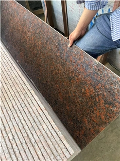 Polished Tan Brown Red Granite Slabs
