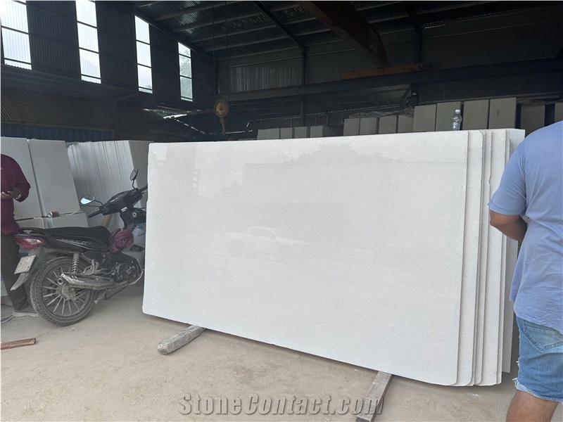 Crystal White Marble Slab