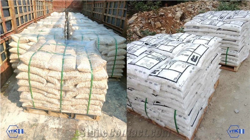 Snow White Pebble Stone For Landscaping, Gardening