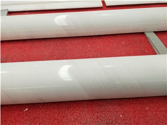 Ariston White Columns In Half Shape For Walls