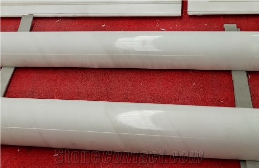 Ariston White Columns In Half Shape For Walls