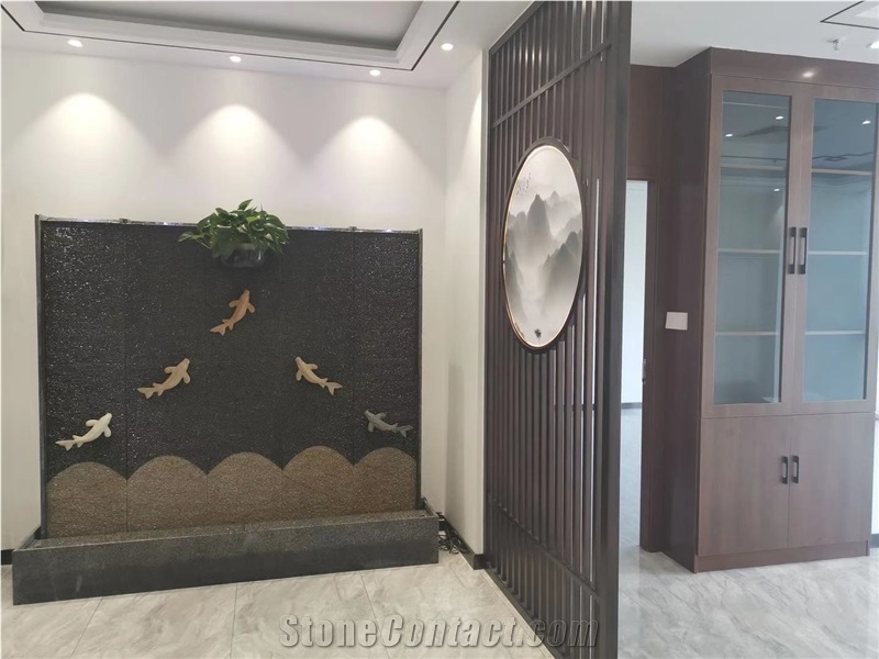 Black Granite Garden Wall Water Features
