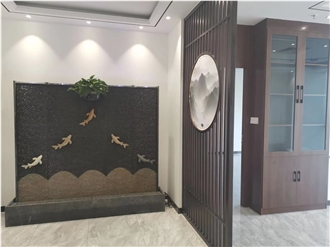 Black Granite Garden Wall Water Features