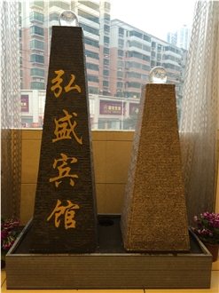 Black Granite Garden Wall Water Features