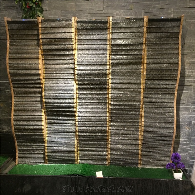Black Granite Garden Wall Water Features