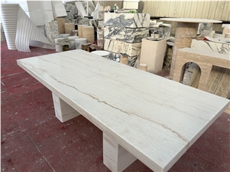 Good Price White Marble Dining Tables With Marble Legs