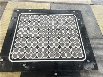 Marble Medallions Hotel Flooring Design