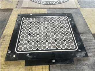 Marble Medallions Hotel Flooring Design