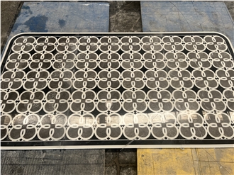 Marble Medallions Hotel Flooring Design