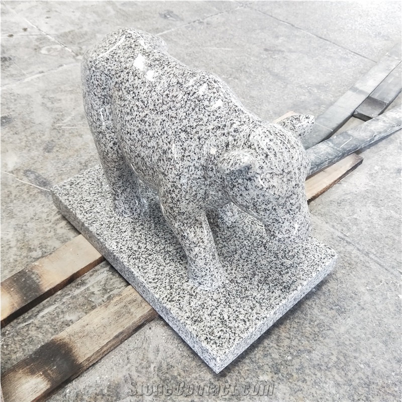 Natural Stone Handicraft Elephants For Entrance Doors