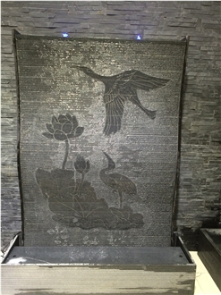 Outdoor Granite Stone Water Feature Fountain