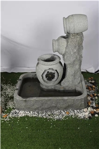 Small Size Full Stone Indoor Fountains With Led Lights