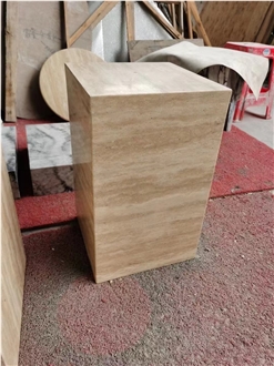 Travertine Side Tables