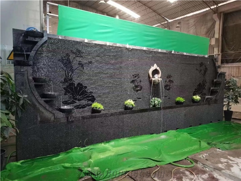 Wall Mounted Granite Stone Water Feature