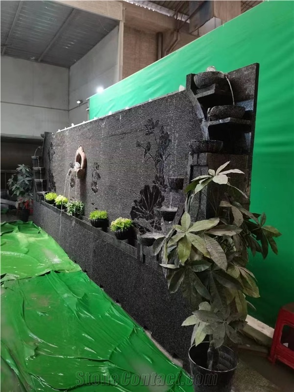 Wall Mounted Granite Stone Water Feature