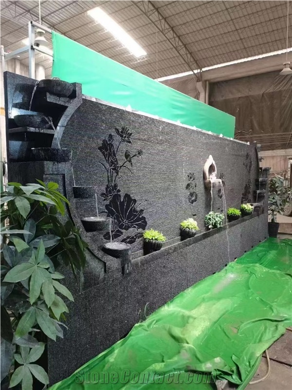 Wall Mounted Granite Stone Water Feature