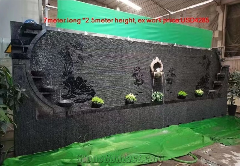 Wall Mounted Granite Stone Water Feature