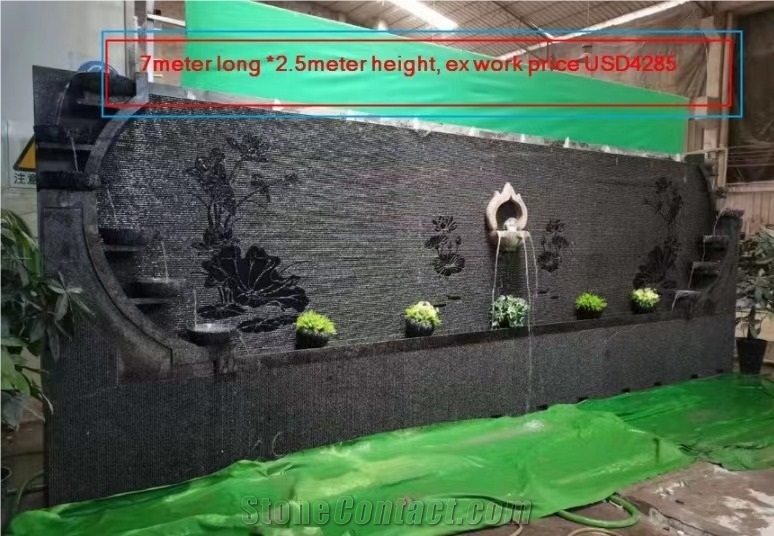 Wall Mounted Granite Stone Water Feature