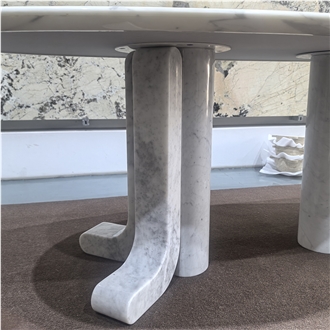 Calacatta White Marble Dining Table