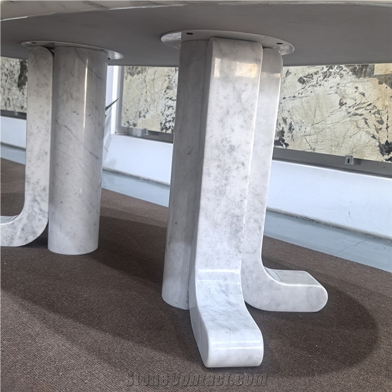 Calacatta White Marble Dining Table