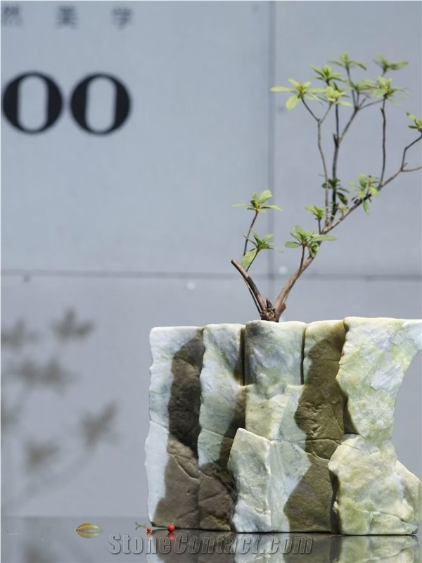 White Beauty Marble Spring Home Custom Interior Vase