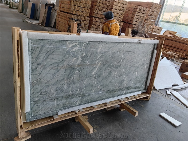 AST Cheapest Natural Stone Persian Green Marble Slabs