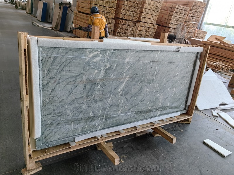AST Cheapest Natural Stone Persian Green Marble Slabs