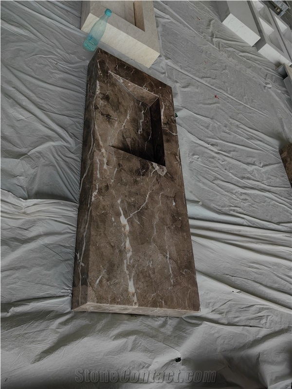 GOLDTOP European Network Natural Marble  Bath Top