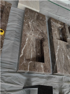 GOLDTOP European Network Natural Marble  Bath Top