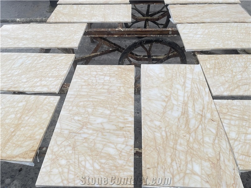Natural Polished Spider Gold Mable Floor Tile