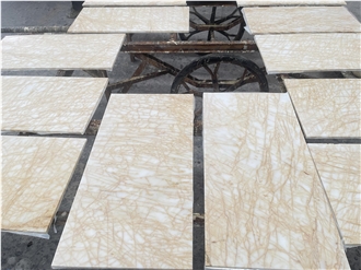 Natural Polished Spider Gold Mable Floor Tile Natural Polished Spider Gold Mable Floor Tile