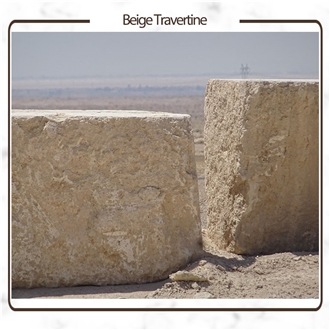 Isfahan Varton Petro Beige Travertine Blocks