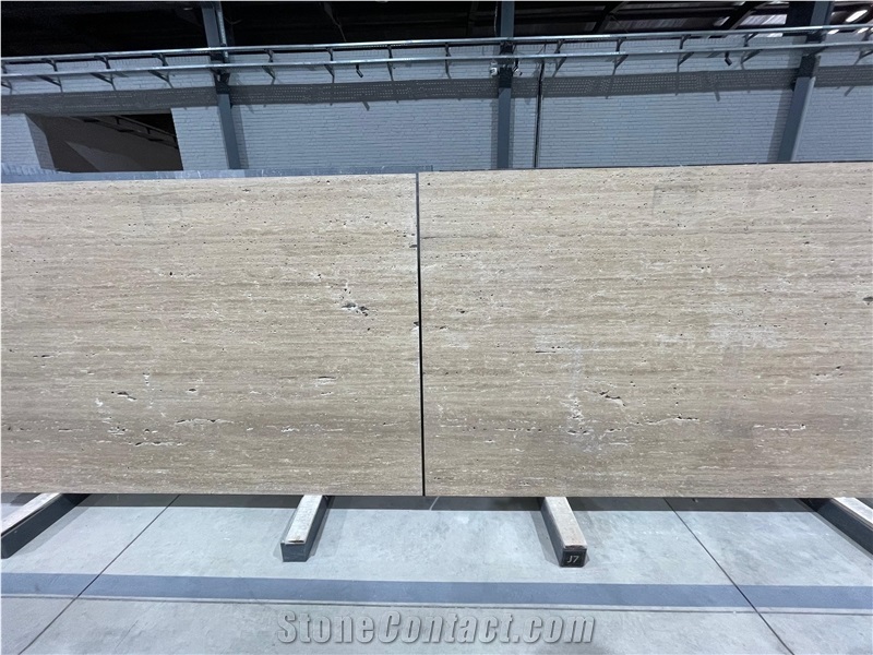 Cream Travertine Slabs