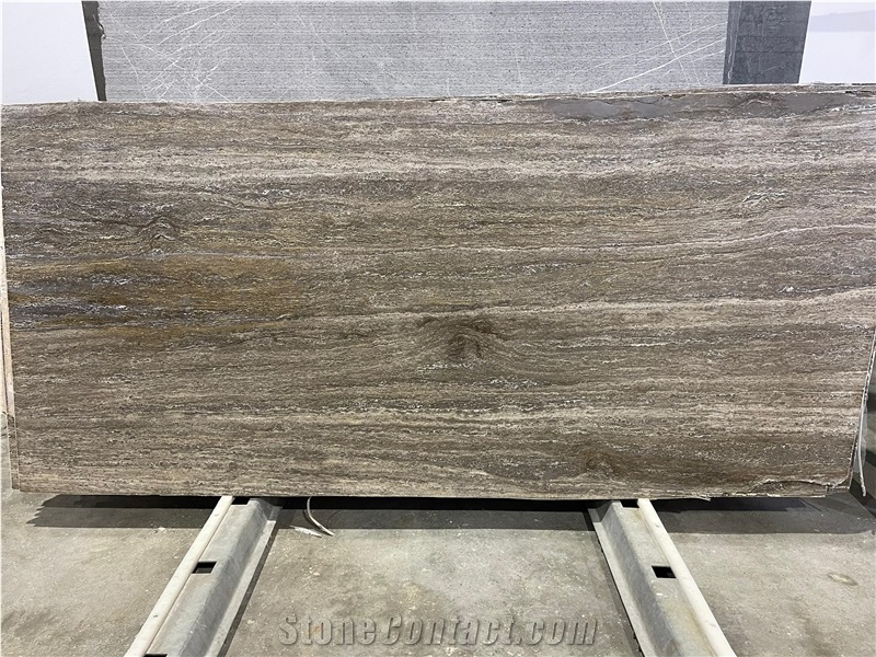 Dark Silver Travertine Slabs, Travertine Tiles